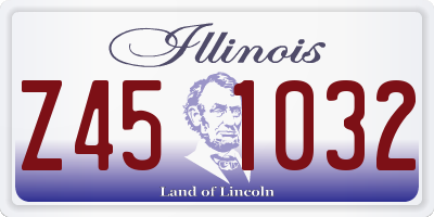 IL license plate Z451032