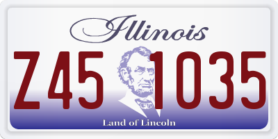 IL license plate Z451035