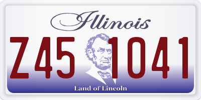 IL license plate Z451041