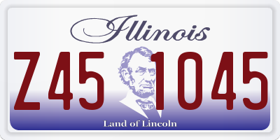 IL license plate Z451045