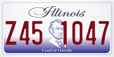 IL license plate Z451047