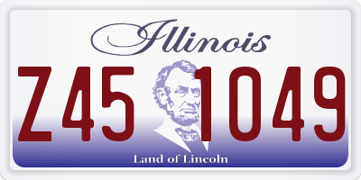 IL license plate Z451049