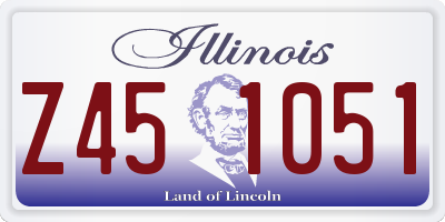 IL license plate Z451051