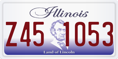 IL license plate Z451053