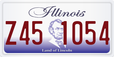 IL license plate Z451054