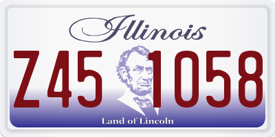 IL license plate Z451058