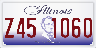 IL license plate Z451060
