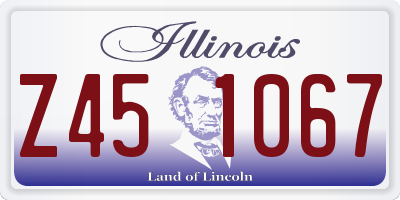 IL license plate Z451067