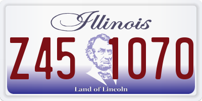 IL license plate Z451070