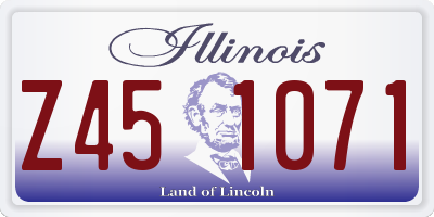 IL license plate Z451071