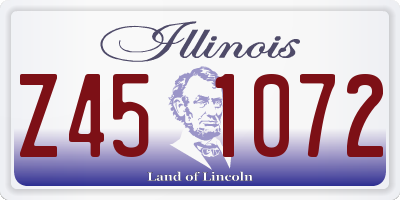 IL license plate Z451072