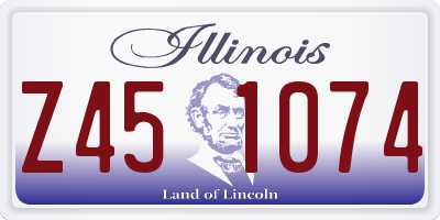 IL license plate Z451074
