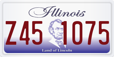 IL license plate Z451075