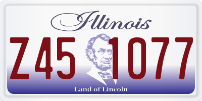 IL license plate Z451077