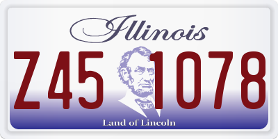 IL license plate Z451078