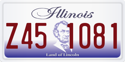 IL license plate Z451081