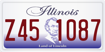 IL license plate Z451087