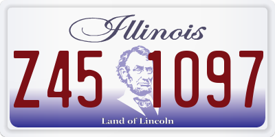 IL license plate Z451097