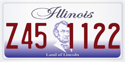 IL license plate Z451122
