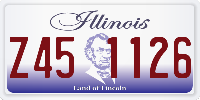 IL license plate Z451126
