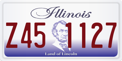 IL license plate Z451127
