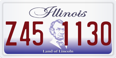 IL license plate Z451130