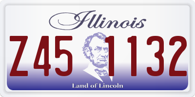 IL license plate Z451132