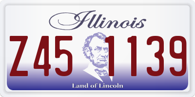 IL license plate Z451139