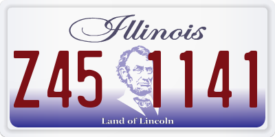 IL license plate Z451141