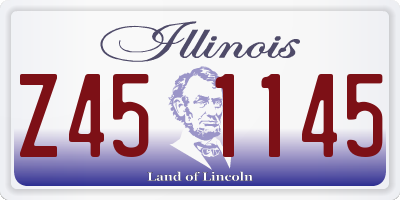 IL license plate Z451145