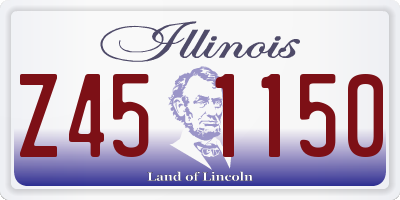 IL license plate Z451150