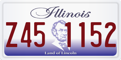 IL license plate Z451152