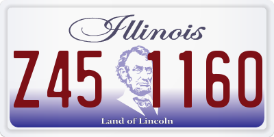 IL license plate Z451160