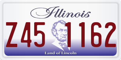 IL license plate Z451162