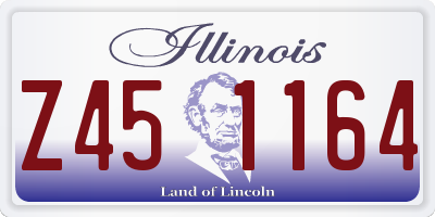 IL license plate Z451164