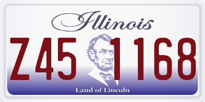 IL license plate Z451168