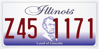 IL license plate Z451171