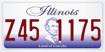 IL license plate Z451175