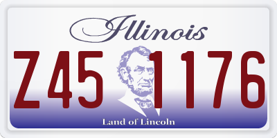 IL license plate Z451176
