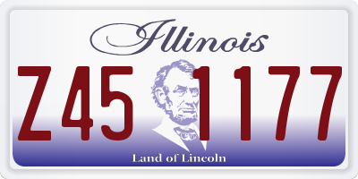 IL license plate Z451177