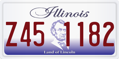 IL license plate Z451182