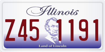 IL license plate Z451191