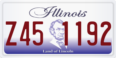 IL license plate Z451192