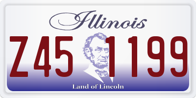 IL license plate Z451199