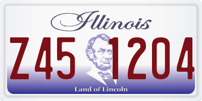 IL license plate Z451204