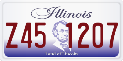 IL license plate Z451207