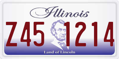 IL license plate Z451214