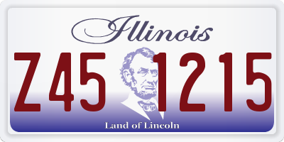 IL license plate Z451215