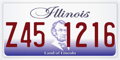 IL license plate Z451216