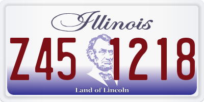 IL license plate Z451218